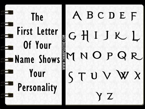 The First Letter Of Your Name Shows Your Personality