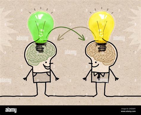 Dibujos Animados A Mano Diferentes Personas El Intercambio De Ideas