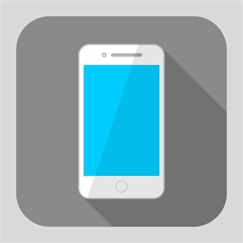 Vector For Free Use Flat Iphone Icon