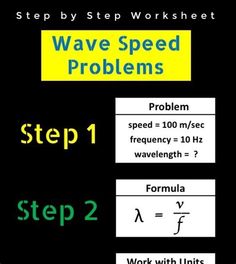 Wave Speed Equation Practice Problems Key Answers / wave equation worksheet