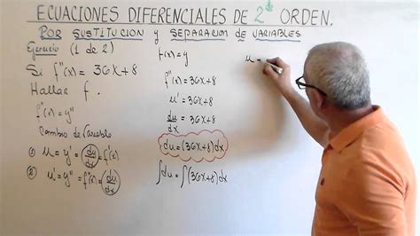 Ecuacion Diferencial De 2do Orden Por Separacion De Variables