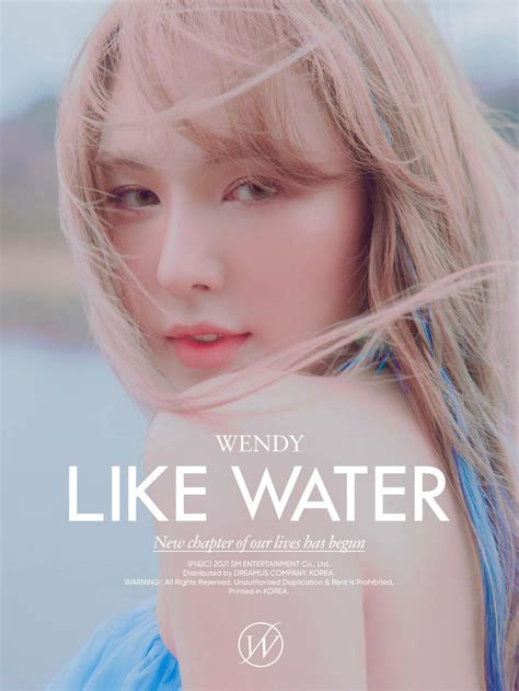 K Pop Wendy Red Velvet The 1st Mini Album Like Water Teaser Debut 20210405 Pantip