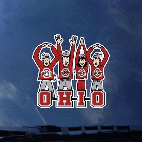 Ohio State Buckeyes O H I O Cheering Fans Decal