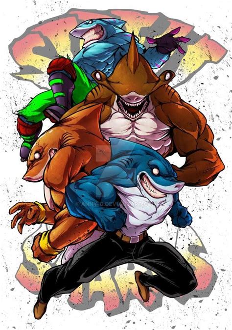 Street Sharks By Anny D On Deviantart Shark Art Cartoon Art