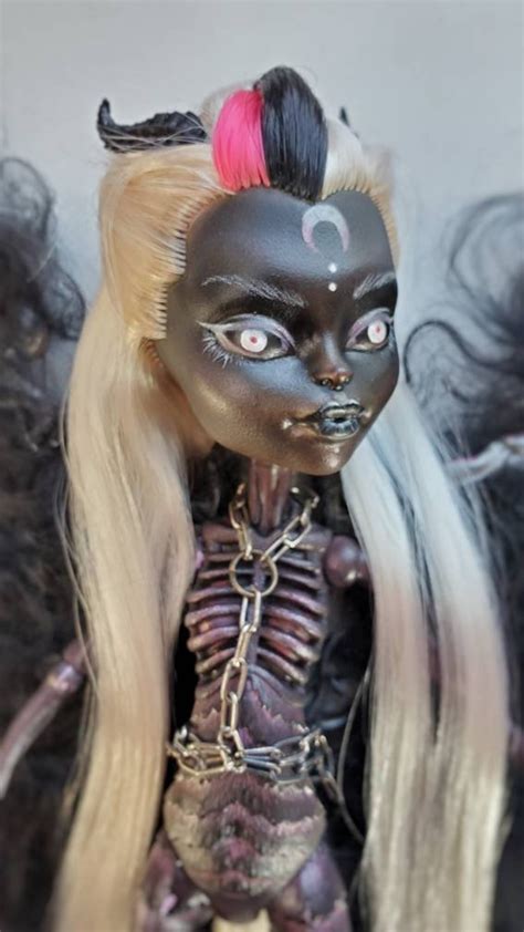 Ooak Monster High Repaint Ooak Doll Repaint Demon Moth Ever Etsy