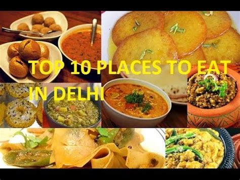 10 best places to eat in Delhi |street food in Delhi - YouTube