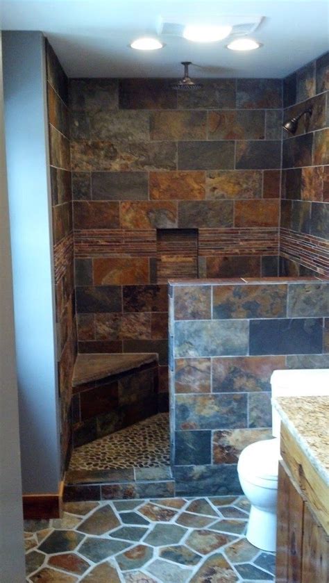 30 Rustic Bathroom Floor Tile