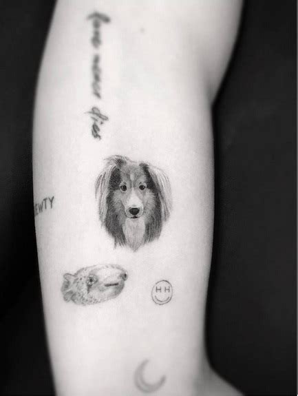 History, tattoo styles, meanings and tattoo ideas. Miley Cyrus Immortalizes Beloved Dog Emu in Adorable New Dr. Woo Tattoo- PopStarTats