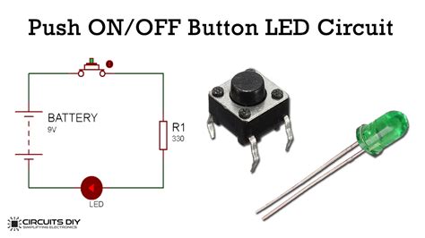 Push On Push Off Button Led Circuit
