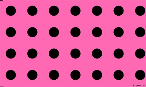 Wallpaper Polka Dots Spots Pink Black Ff B Px Px