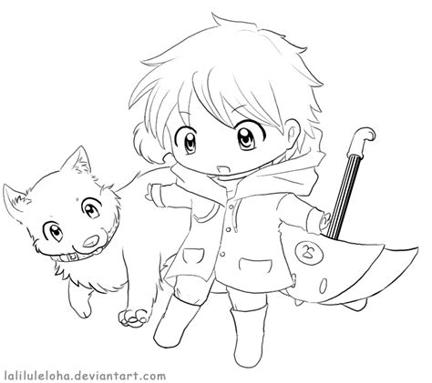 Chibi Line Art Allowed To Color It By Laliluleloha On