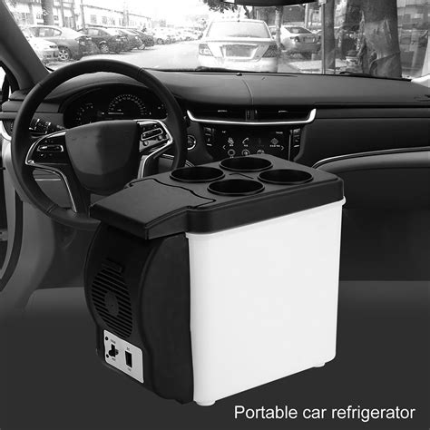 Zerodis Portable Car Mini Fridge 12v 6l Refrigerator Mini Multi