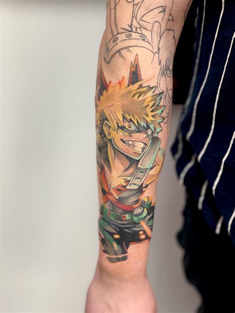 Tattoo Sleeve Update 2 Coloured Bakugo Rbokunoheroacademia