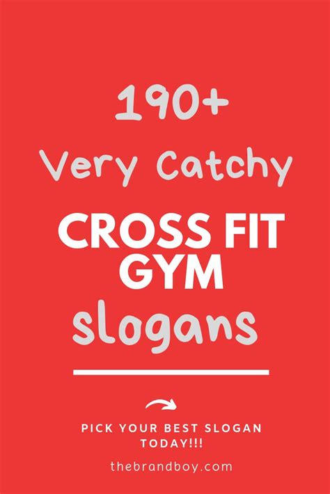 190 Powerful Cross Fit Gym Slogans And Taglines Gym Slogans Slogan