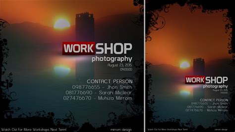 Photoshop Tutorial Poster Photography Workshop - YouTube