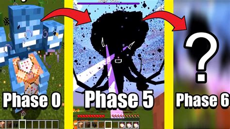 Wither Storm Changing From Phase 0 To Phase 7 In Minecraft Crackers