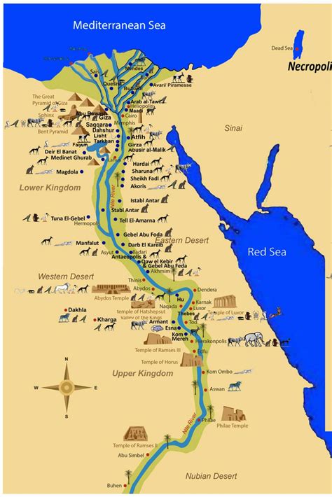 Ancient Egypt Map Ancient Egypt Map Egypt Map Ancient Egypt History