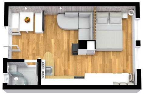 One Bedroom Apartment Floor Plan 500 Sq Ft