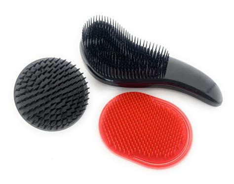 Bestool detangling brush for natural hair. G.B.S Wave Detangling Brush 3Pk Red and Black- Glide Thru ...