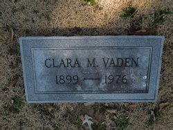 Clara Morehead Vaden 1899 1976 Find A Grave Memorial