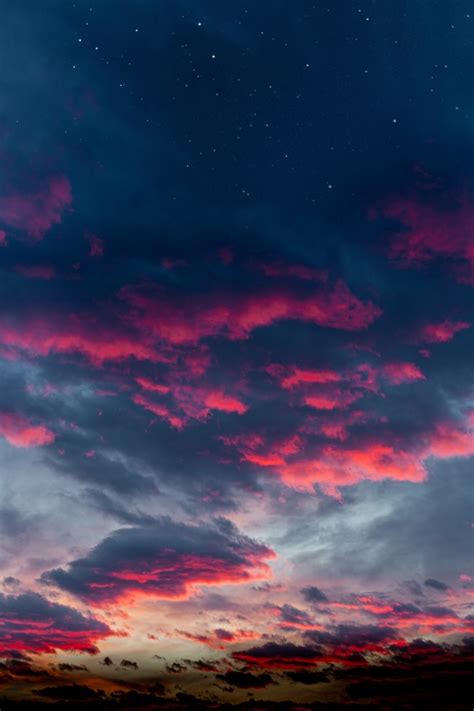 Download 1080x2280 Red Sky Clouds Wallpapers For Samsung Galaxy S10e