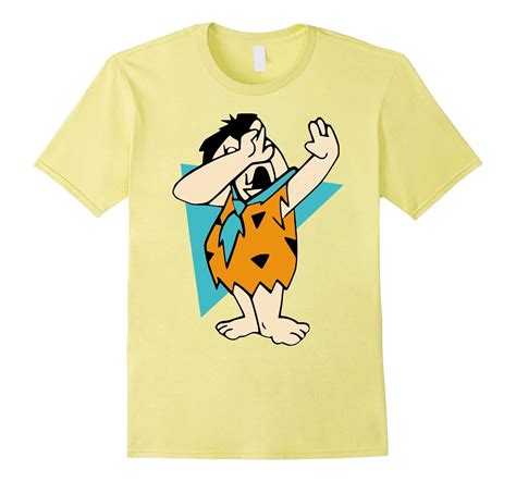 Funny Dabbing Flintstone Animated Cartoon T Shirt T Pl Polozatee