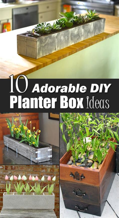Anika's diy life is a participant in the amazon services llc associates program, an affiliate advertising program designed to provide a means for sites to earn advertising fees by advertising and linking to amazon.com. 10 Adorable DIY Planter Box Ideas | Diy planters, Diy ...