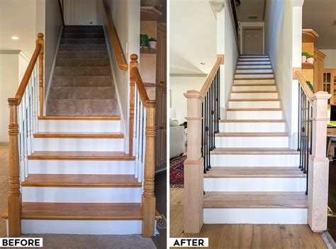 Before And After Staircase Makeover In 2020 Staircase Vrogue Co