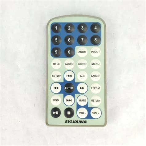 Sylvania Portable Dvd Player Genuine Remote Control Sdvd7015 Sdvd7012