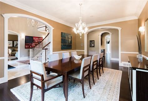 This tactic makes the room look spacious, and with just using two paint colors, the room's décor is transitioned from simple to extraordinary. Dining Room Paint Colors | Pictures & DIY Design Ideas