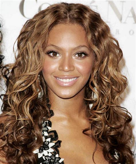 Beyonce Knowles Long Curly Chestnut Brunette And Dark Brunette Two Tone