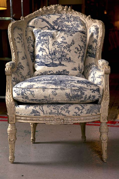 19th C Antique French Wingback Bergere Chair At 1stdibs