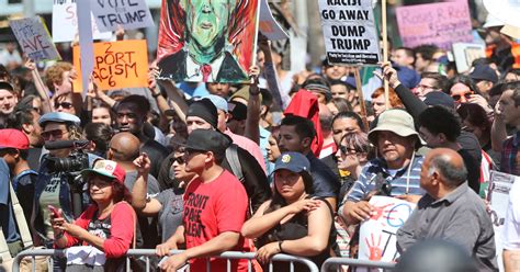 Protesters Clash With Supporters At San Diego Trump Rally
