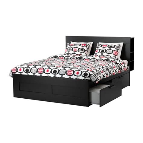 If you look past these several mentioned flaws, this bed frame is a very convenient space saver that might come in handy to you. BRIMNES Bed frame with storage & headboard - Full, - - IKEA