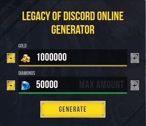 Legacy Of Discord Hack — Get Unlimited Free Diamonds And Gold For
