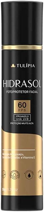 Protetor Solar Facial Fator 60 Hidrasol Fotoprotetor Tulipia 50g