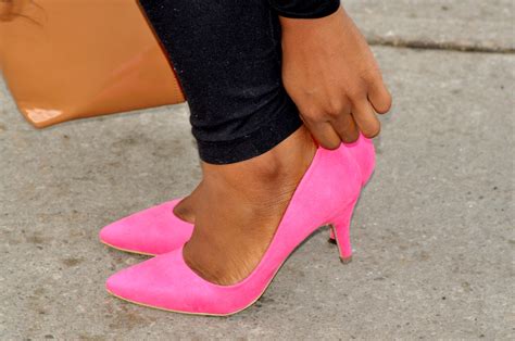 Bright Pink Low Heels On Storenvy