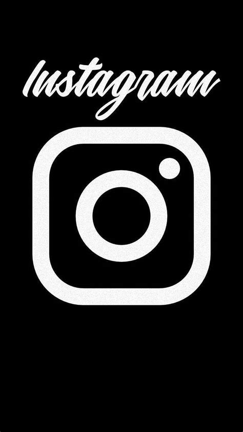 Download Minimal Black Instagram Logo Wallpaper