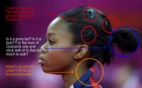Gabby douglas performs her routine during the artistic gymnastics women's uneven bars final on day 10 of the london 2012 olympic. Gabby Douglas hair care causing concern at Rio Olympics