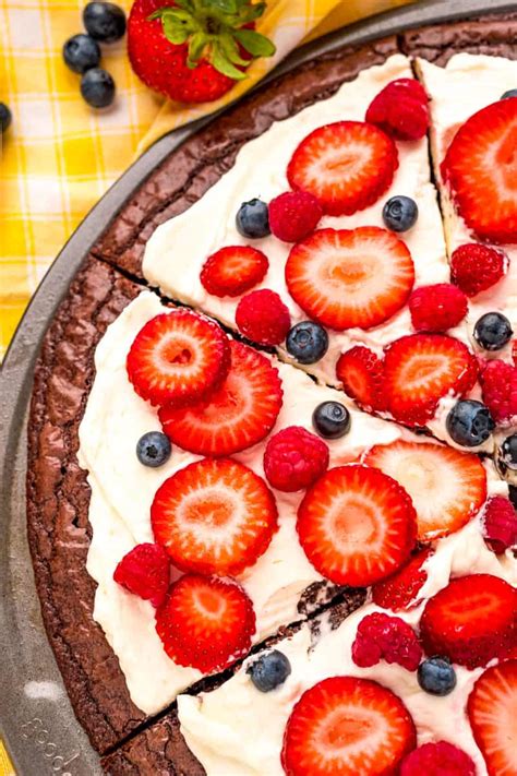 Brownie Fruit Pizza All Things Mamma