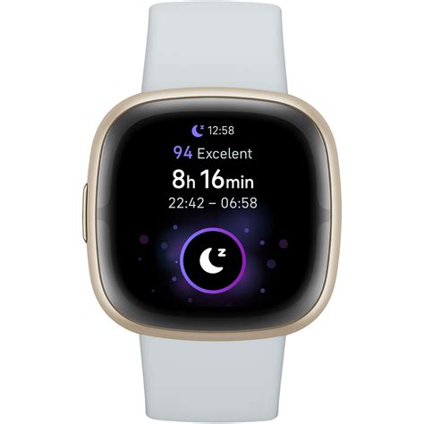 Часовник Smartwatch Fitbit Sense 2 Blue Mistsoft Gold Aluminium Emagbg