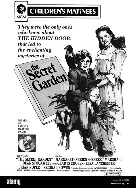 The Secret Garden Dean Stockwell Margaret Obrien 1949 Stock Photo