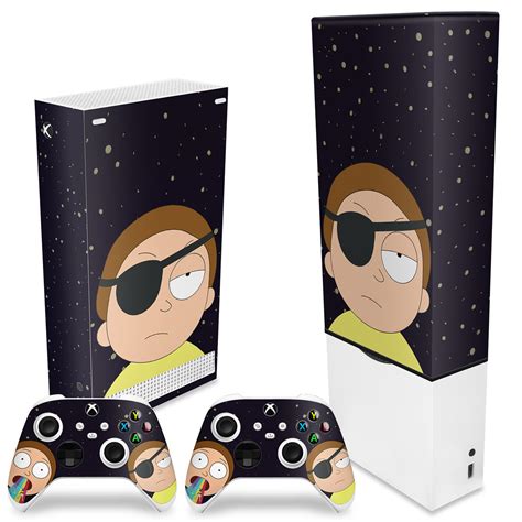 Kit Xbox Series S Capa Anti Poeira E Skin Morty Rick And Morty Pop