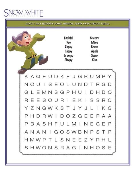 Disney Word Search Best Coloring Pages For Kids Disney Word Search