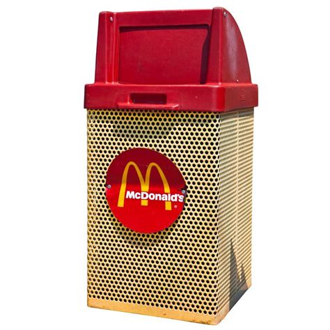 Vintage Mcdonalds Trash Bin Trash Bins Trash Containers Toy Collection