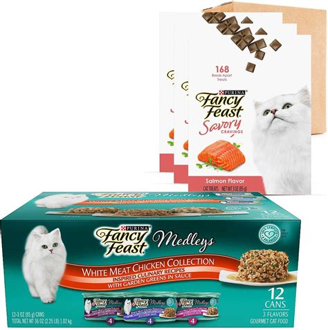 Fancy Feast Medleys White Meat Chicken Recipe Variety Collection Pack