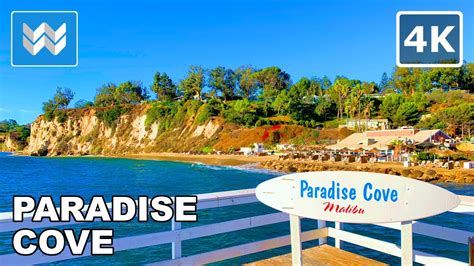 K Paradise Cove Beach In Malibu California Walking Tour Binaural Sound Youtube