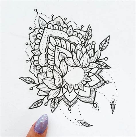 Henna tattoos placed on a forearm are usually seen on men, but lately, women are starting to place their tattoos on their forearm. Ornamental Moon/Flowers Print | Mandala wrist tattoo, Mandala tattoo design, Wrist tattoos girls