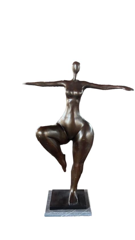 Grote Bronzen Beeld Beeld Dikke Dame Ballet Cm Eliassen Nl