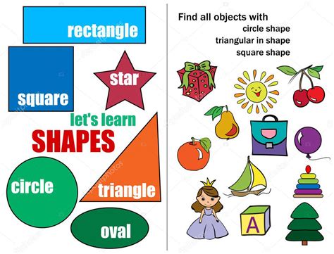 Aprendemos Formas Círculo Cuadrado Triángulo Tareas Lógicas Para
